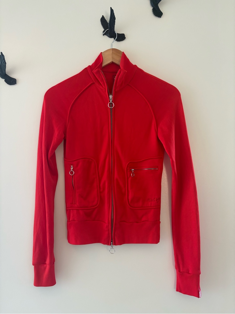 Miss Sixty Red Double Zip Sweater